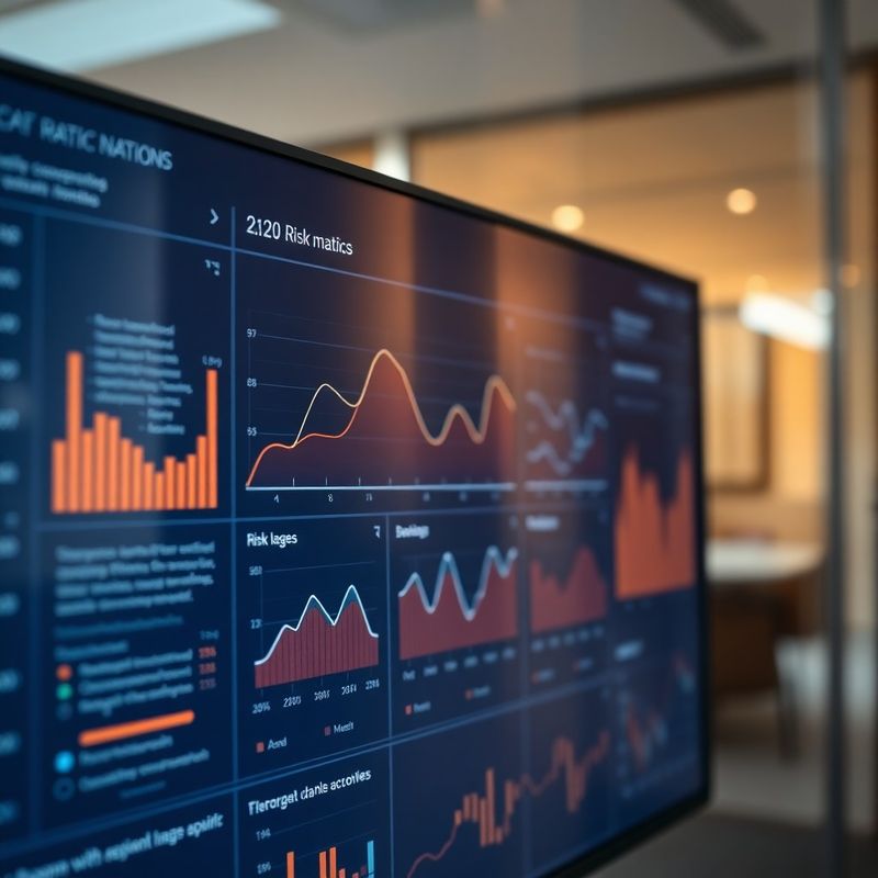 Structured data visualisation on a dark indigo dashboard
