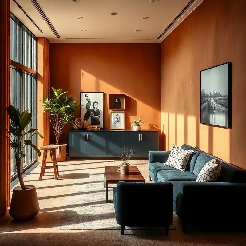 Reception area of a discreet Nairobi financial advisory office